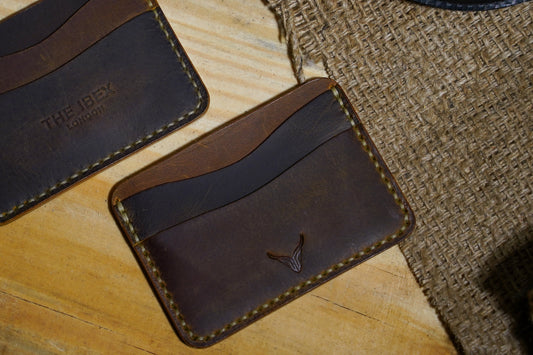 Crazy Horse Hand-Stitched Cardholder