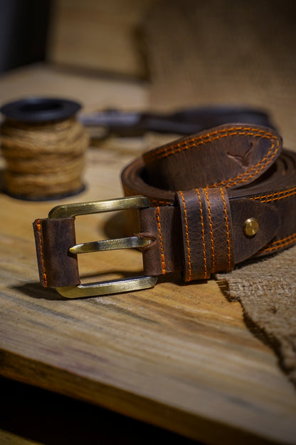 Crazy Horse Leather Belt